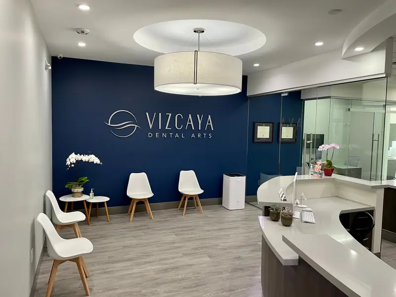 The waiting room at Vizcaya Dental Arts